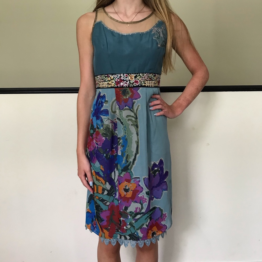 Anthropologie Floreat Rare Manor Gates Dress‎ / 0